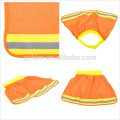 100% Polyester Mesh Fluo Gelb Orange 2 Tone High Sichtbarkeit Neck Shade mit Reflexstreifen One Size Für Alle